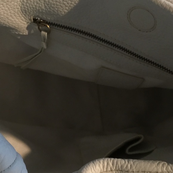 New RomyGold- White Leather Hobo - Picture 5 of 8