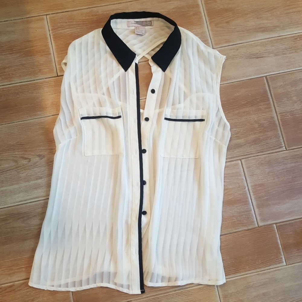 Black and White Dress Up Tank