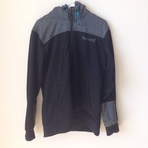 Hurley therma hoodie. size M, black and gray.