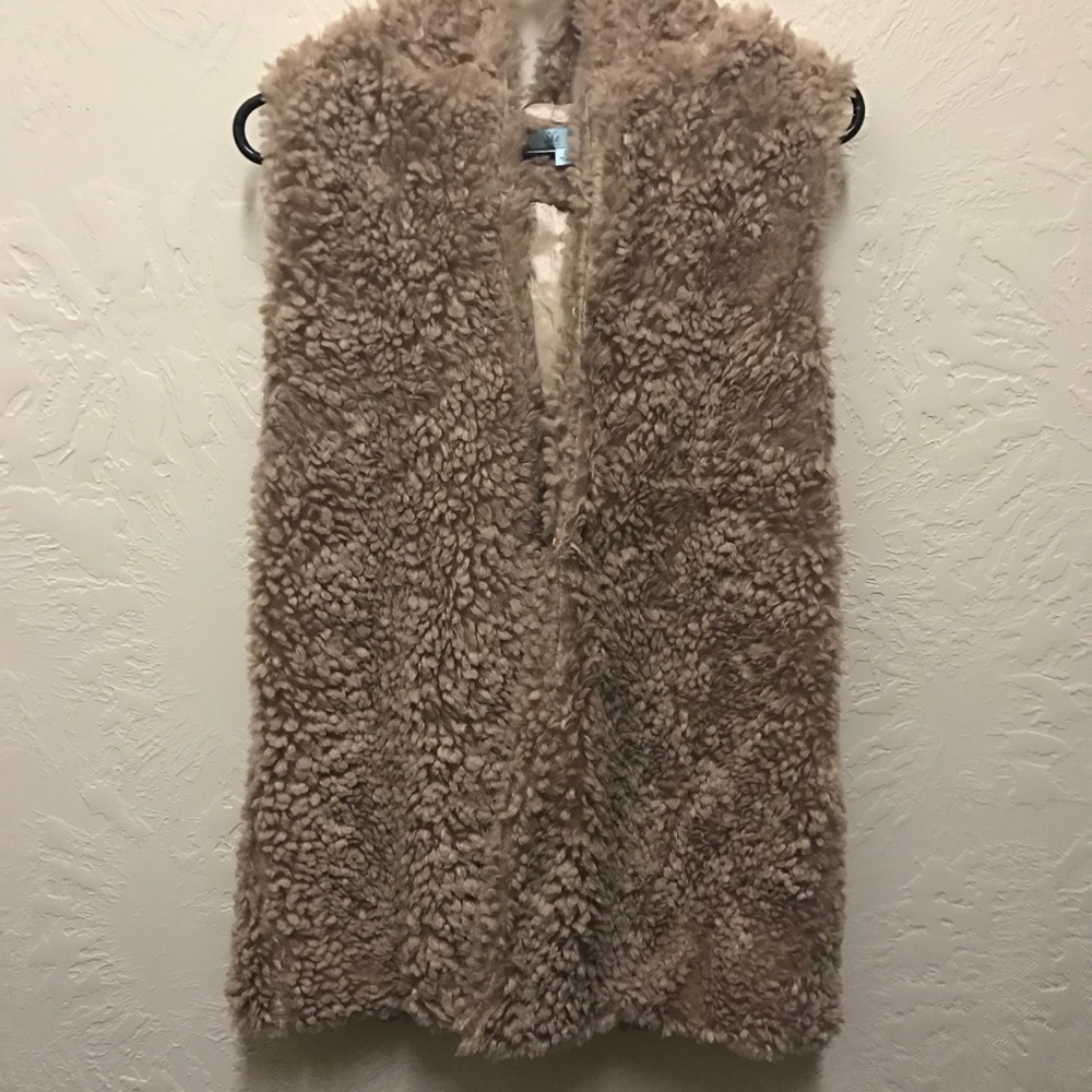 Furry vest.