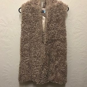 Furry vest.