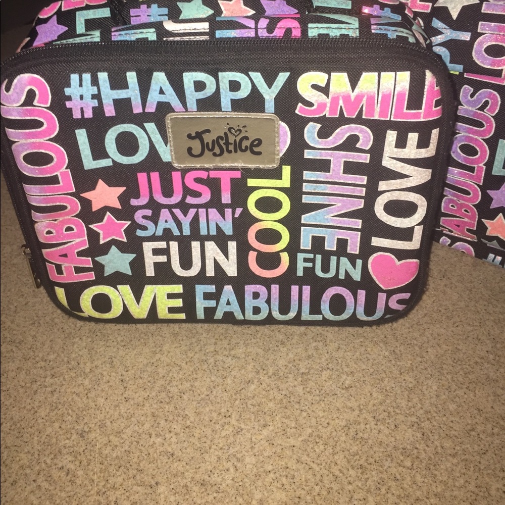 Justice backpack and matching lunch box. - Picture 2 of 5