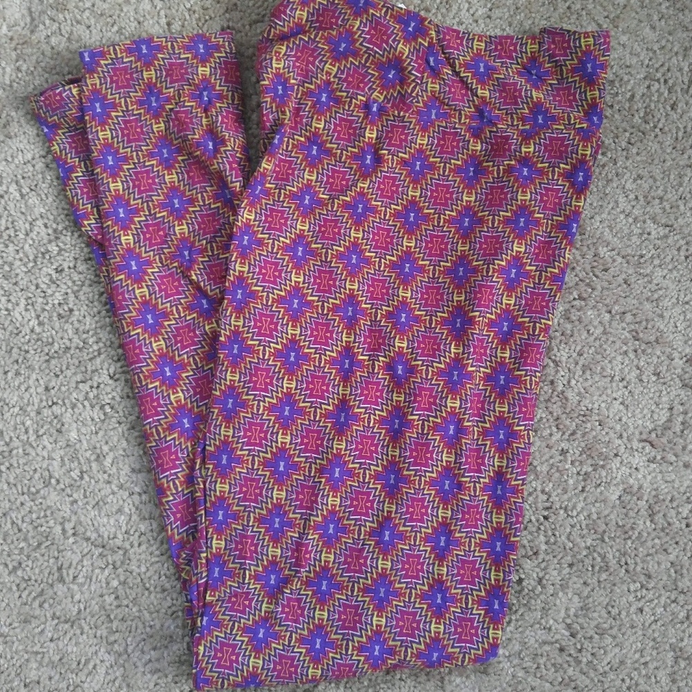 LulaRoe TC Leggings - Purple Psychedelic