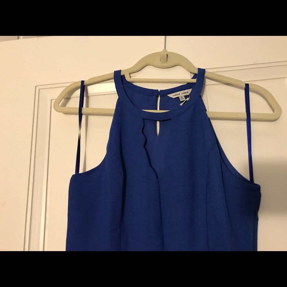 NWT Naked Zebra blue fitted top in a small - Picture 2 of 4