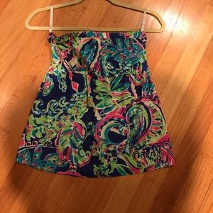 Lilly Pulitzer strapless top