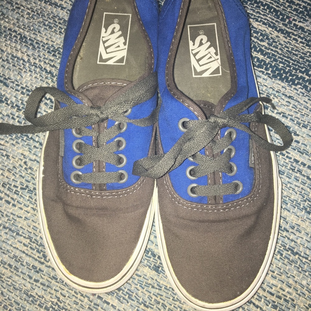 Blue Grey Vans Authentic like new