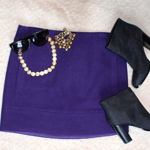 J. Crew Wool Mini Skirt