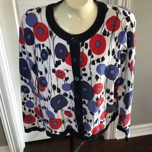 Talbots Cotton/Nylon/Lycra Petite Large Sweater