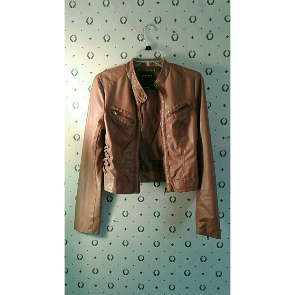 Faux leather jacket