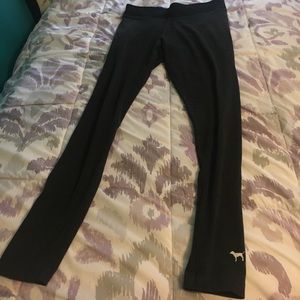 Dark Grey Pink Leggings