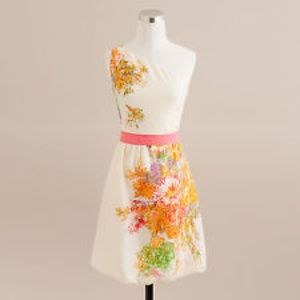 J.Crew one shoulder floral dress