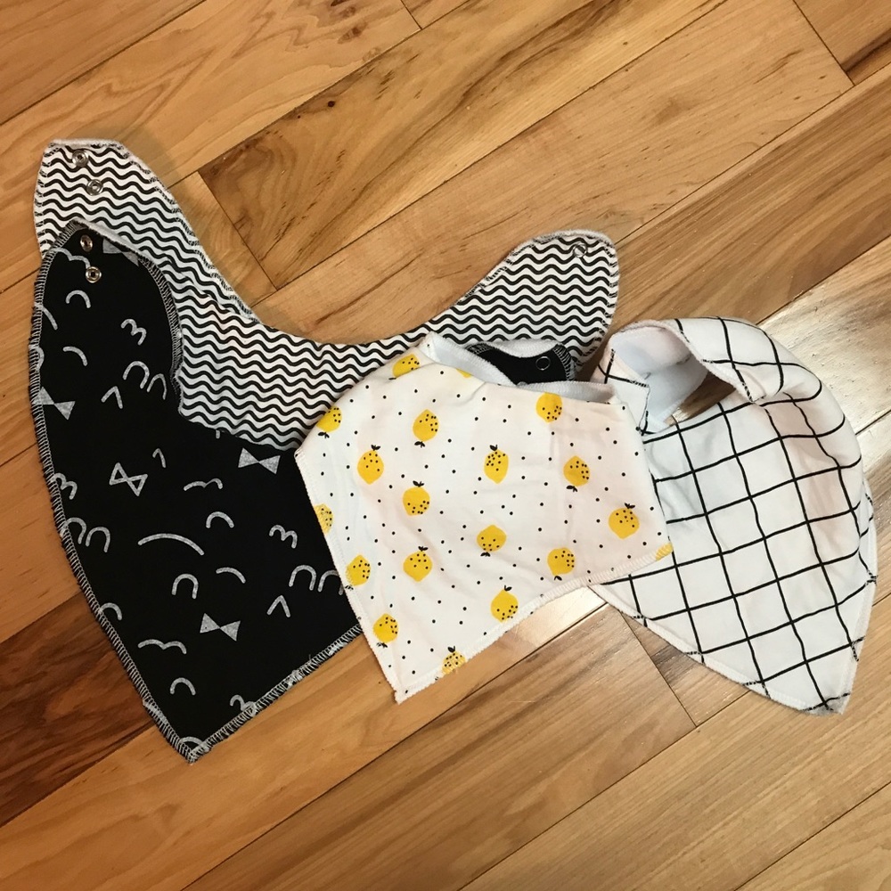 Set Of Four bandana bibs