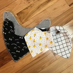 Set Of Four bandana bibs