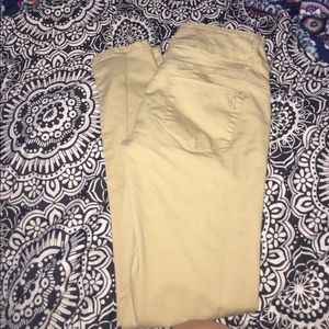 Khaki skinny jeans