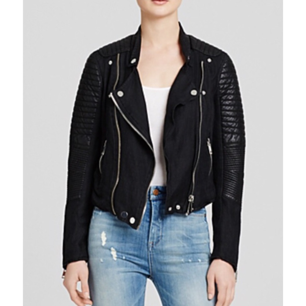 Blank NYC Vegan Moto Jacket sz S