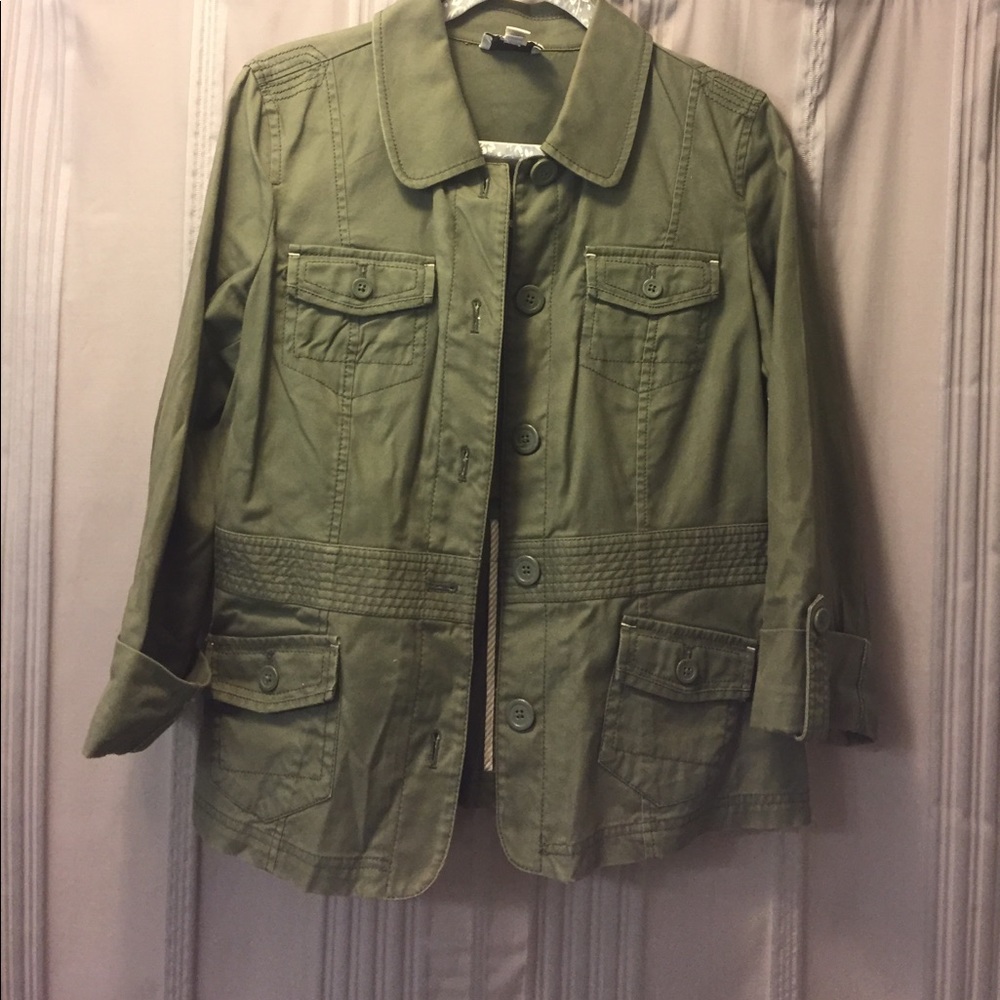 LOFT army green blazer/jacket size 10