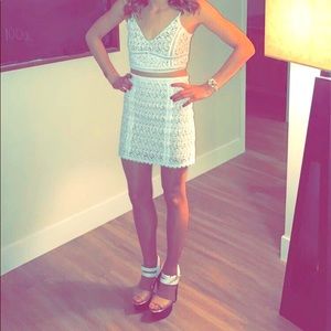 Two piece lace outfit