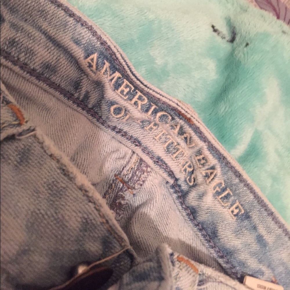 aeo light wash distressed jeans size 00 regular