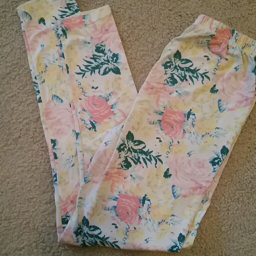 Floral leggings