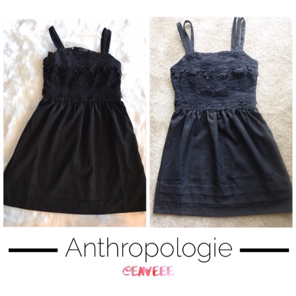 Anthropologie Black Dress, Like New