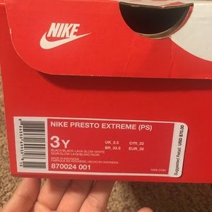 Nike presto extreme