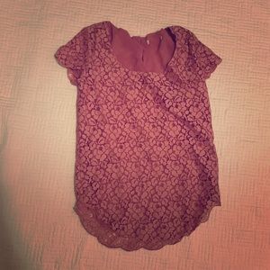 Aritzia Talula Betsy Blouse in Rose