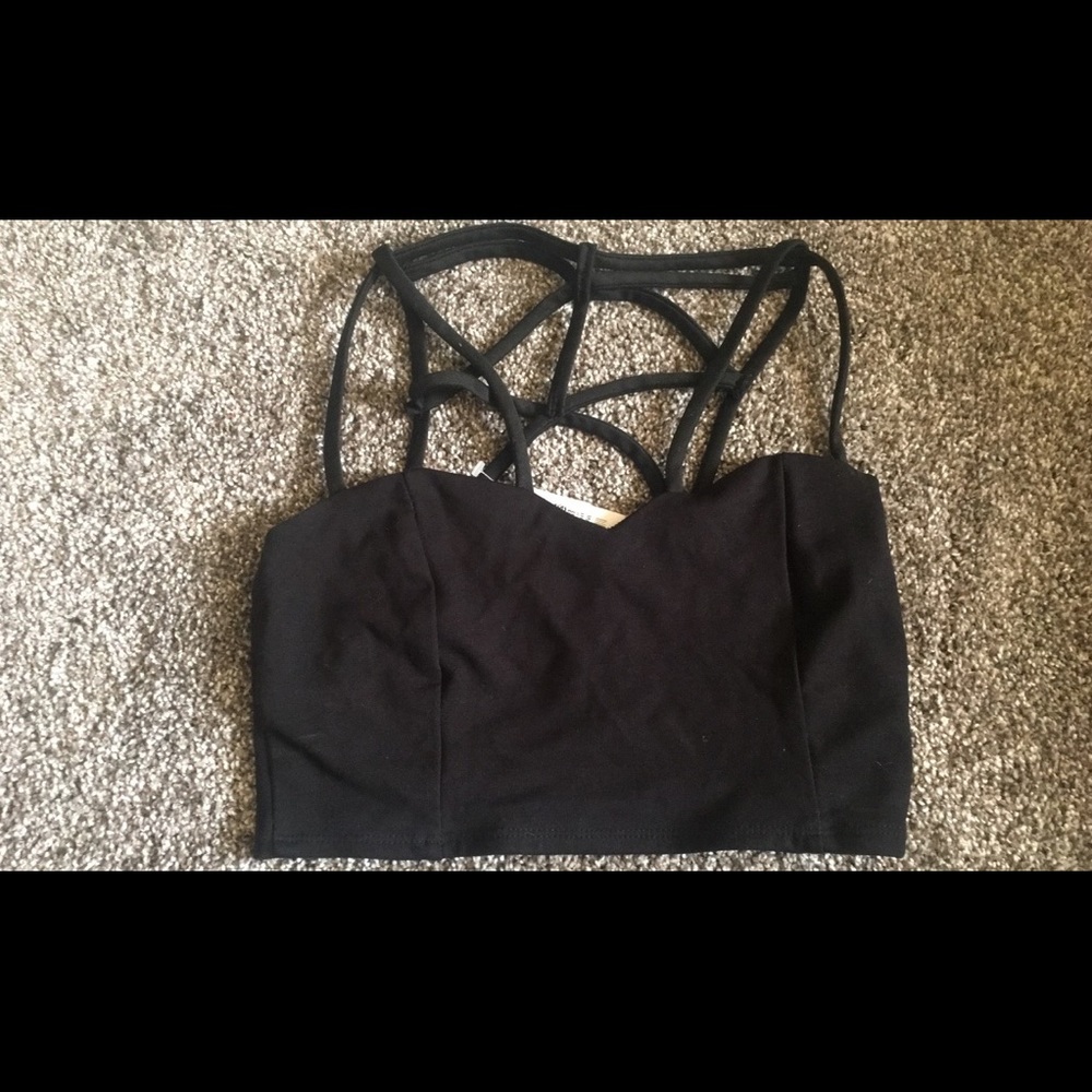 Black crop top