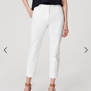 New With Tags Women's Loft Rivera White Pants