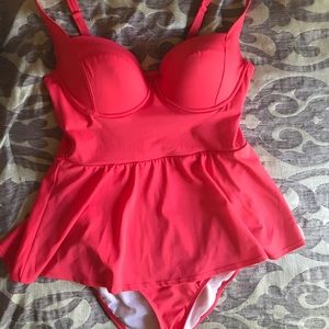 Torrid. 💕One piece peplum swim suit