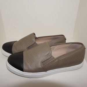STEVE MADDEN Taupe/Grey/Black Slip-On Sneaker