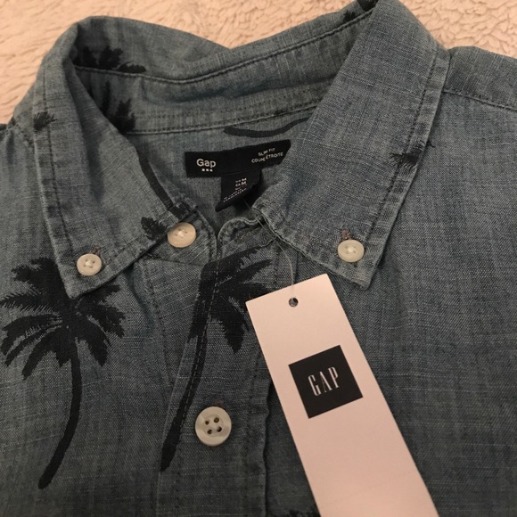 Blue button up - Picture 2 of 2