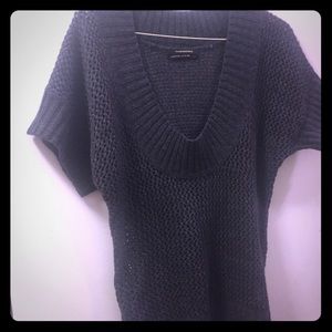 Club Monaco gray chunky short sleeve sweater