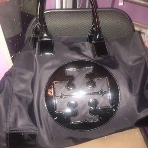 Tory Burch Nylon Ella Tote - BLACK Large
