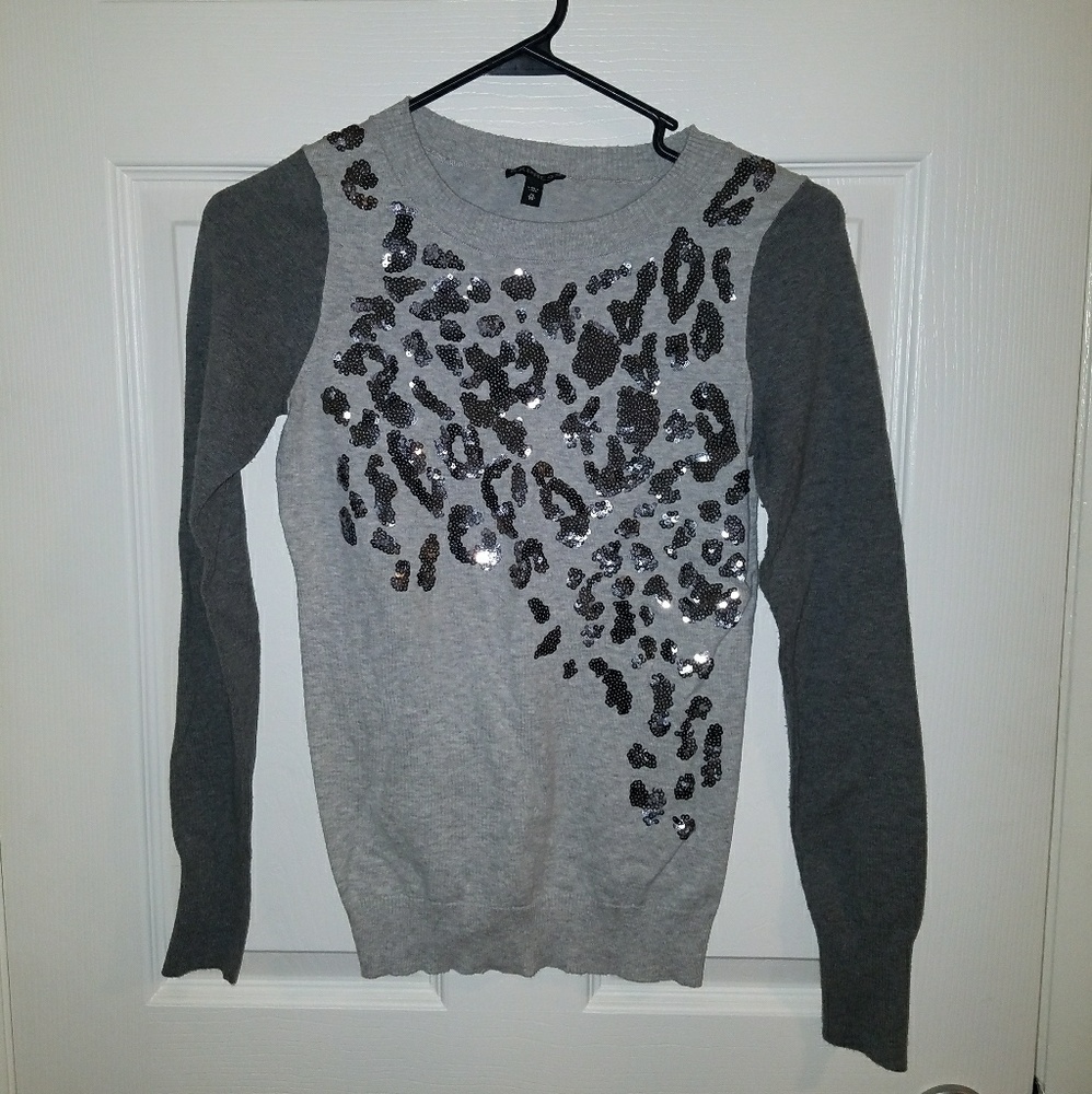 Express cheetah print sweater