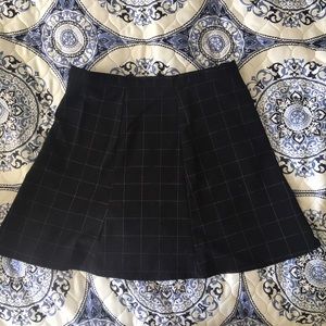 Black and White Skater Skirt
