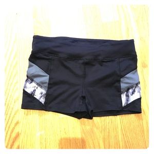 FOREVER 21 Black spandex with grey side stripes