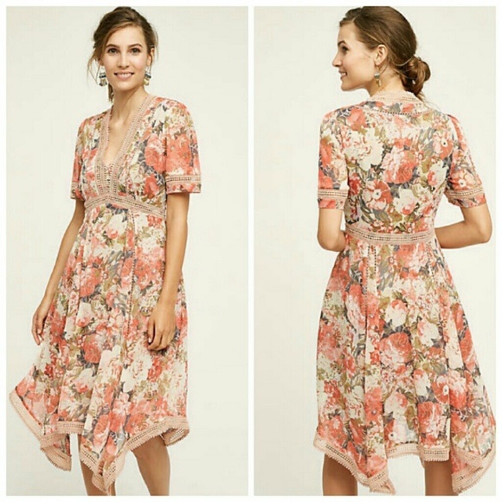 NWT Ranna Gill Rose Bouquet Dress