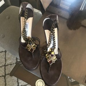 Brown Suede Jimmy Choo Stilletos BLACK FRI SALE