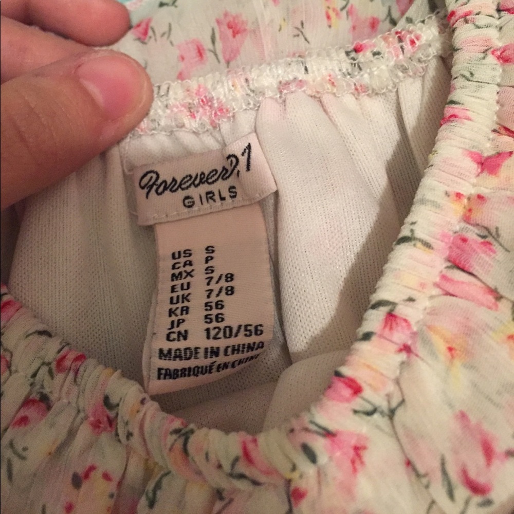 cute f21 girls size small dress ! good condition!