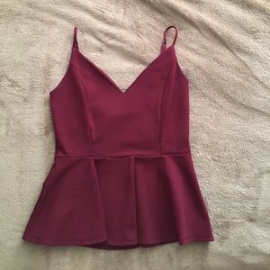 Peplum tank top