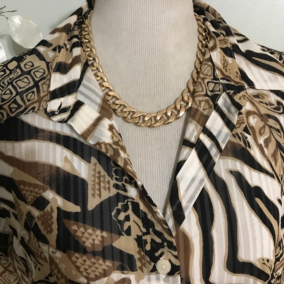 Jewelry - GOLD BRAIDED CHAIN NECKLACE