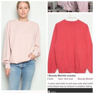 Red Brandy Melville sweater