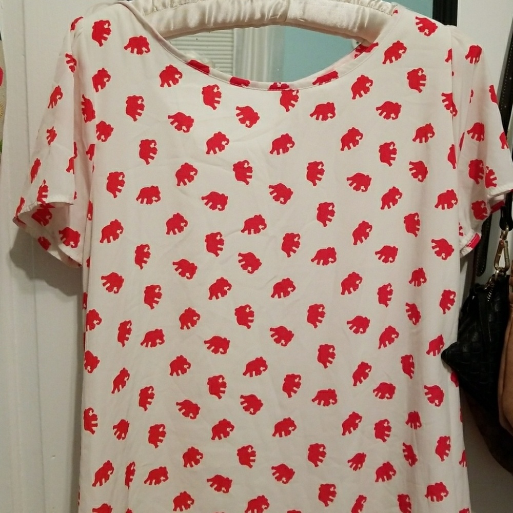 Elephant print dress