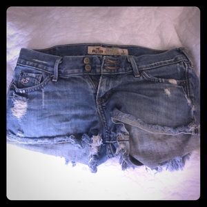 Mud jean shorts size 5 Hollister shorts size 3