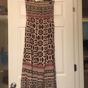 Long strapless Maxi Dress