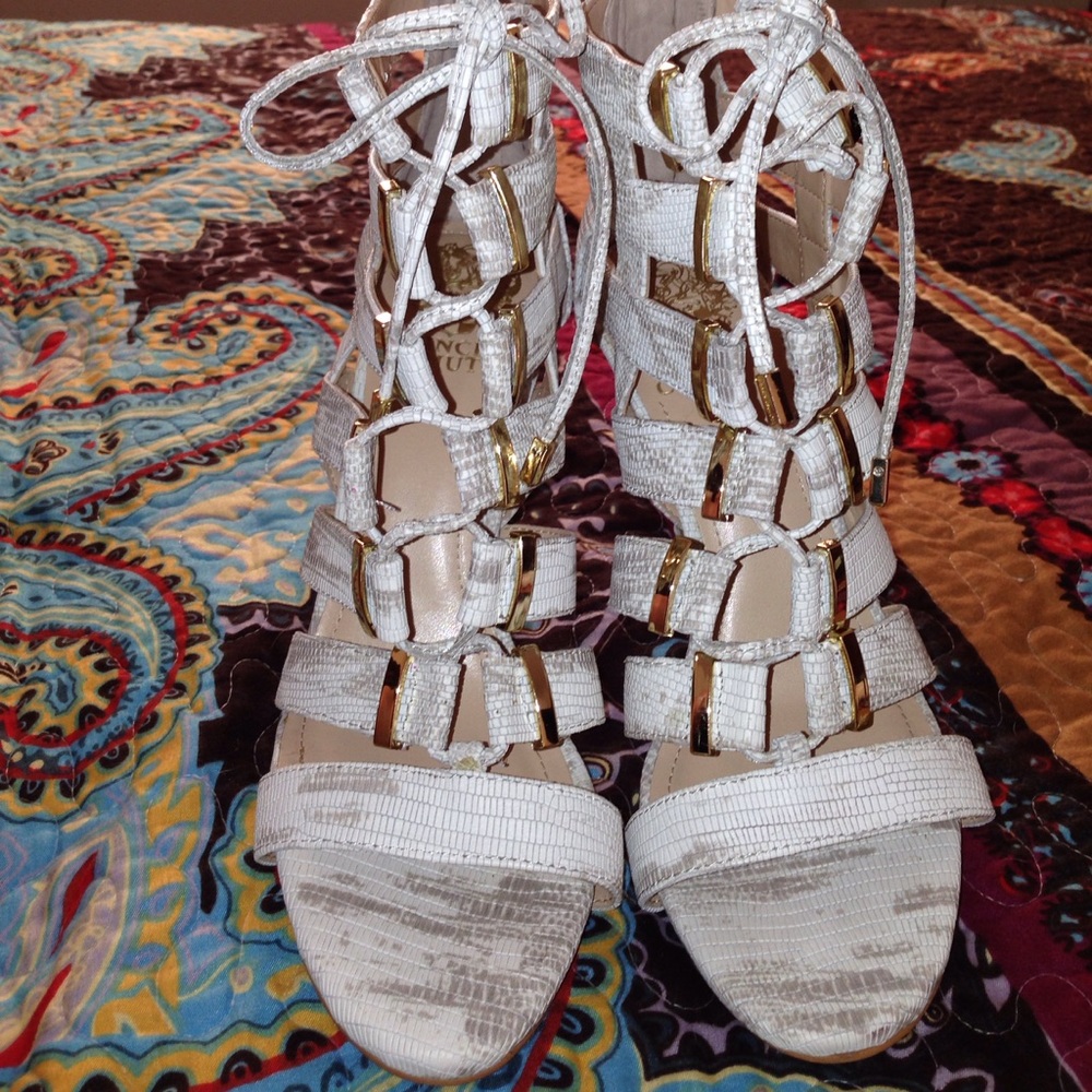 Vince Camuto lace up heels!