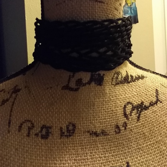 Suede Braided 2 inch Choker - Picture 1 of 4