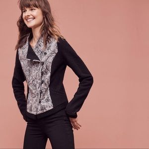 Anthropologie Button Front Bomber