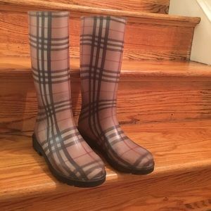 Authentic Burberry rain boots