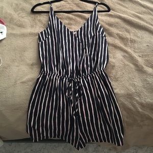 Pink and blue romper